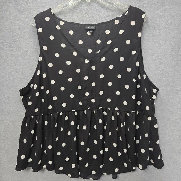 Torrid Peplum Georgette Midi Tank Size 3X - Picture 1 of 5